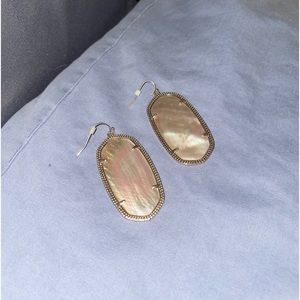 kendra scott earrings and bracelet (rose gold)